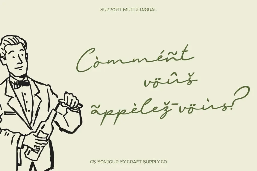 CS Bonjour Font preview 5