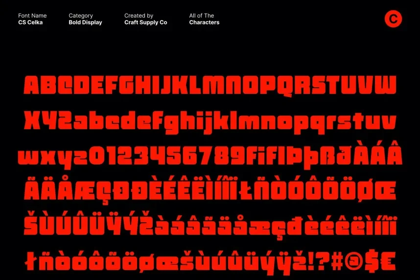 CS Celka Font preview 6