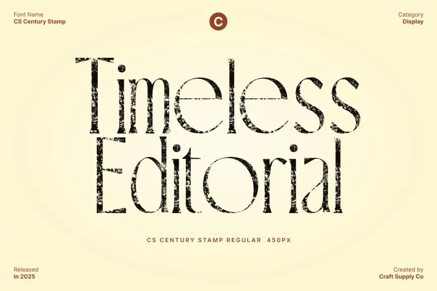 CS Century Stamp Font preview 3