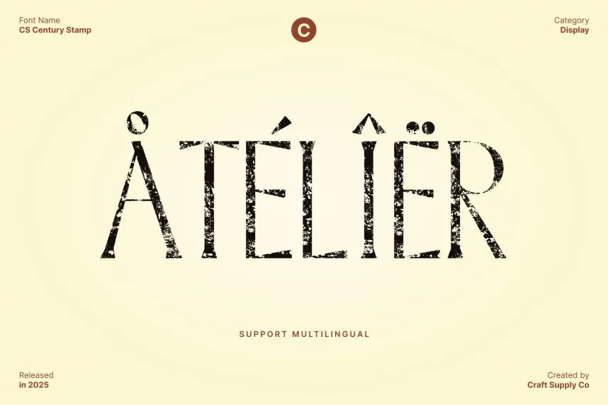 CS Century Stamp Font preview 5