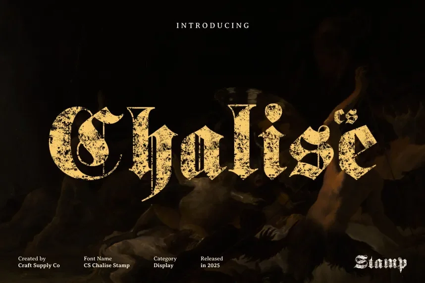CS Chalise Stamp Font preview 2