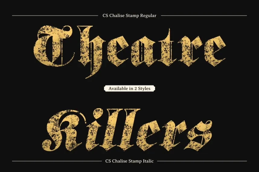 CS Chalise Stamp Font preview 4