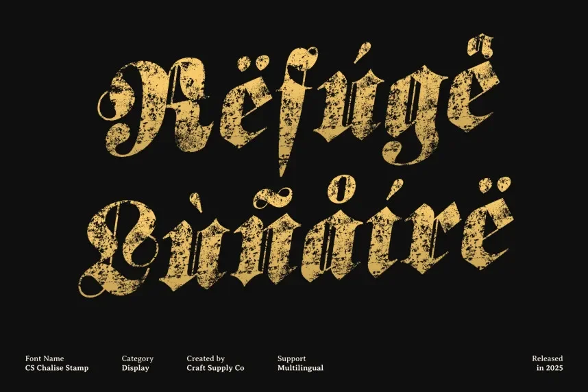 CS Chalise Stamp Font preview 5