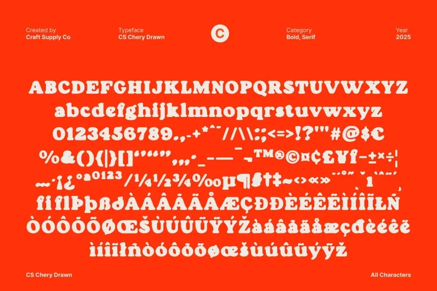 CS Chery Drawn Font preview 6