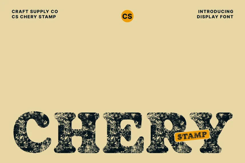 CS Chery Stamp Font