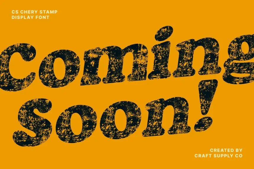 CS Chery Stamp Font preview 3