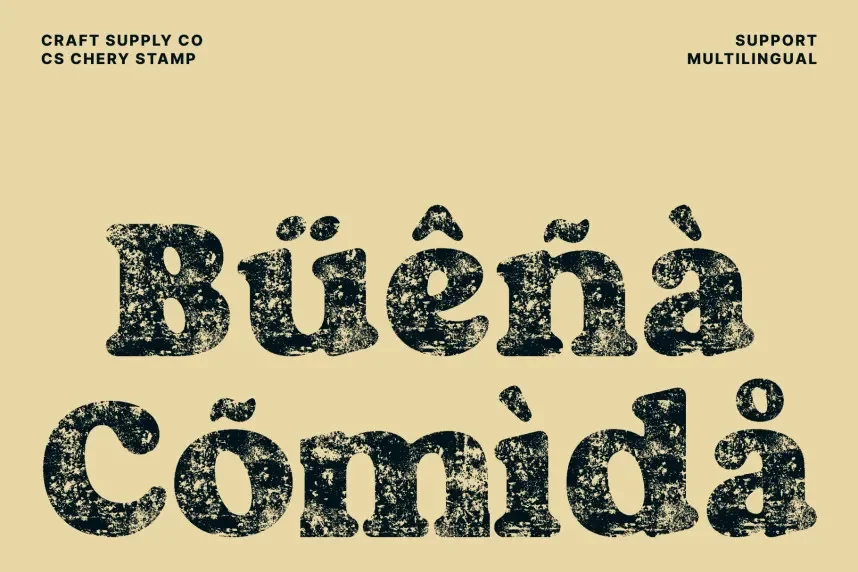 CS Chery Stamp Font preview 5