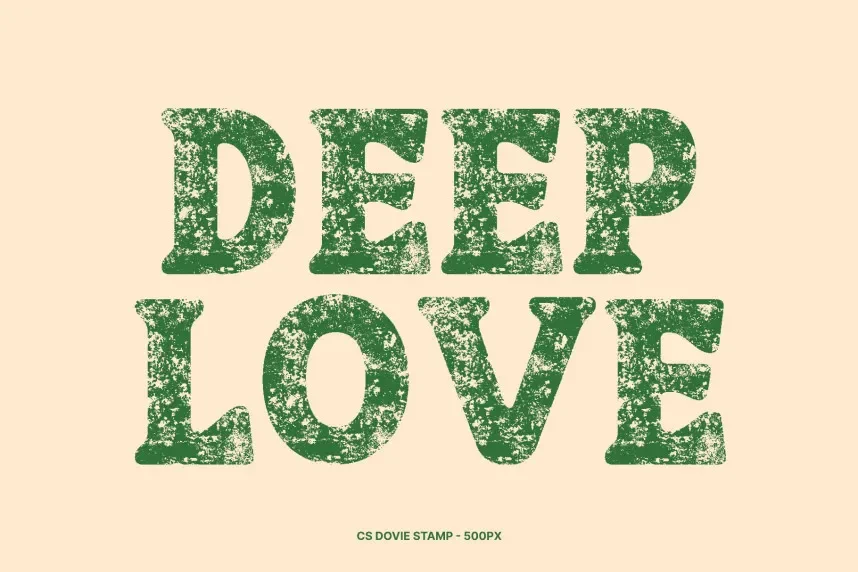 CS Dovie Stamp Font preview 3