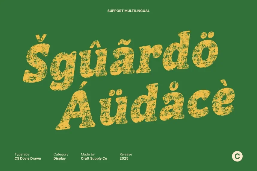 CS Dovie Stamp Font preview 5