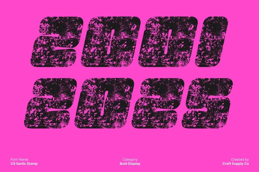 CS Garlic Stamp Font preview 4