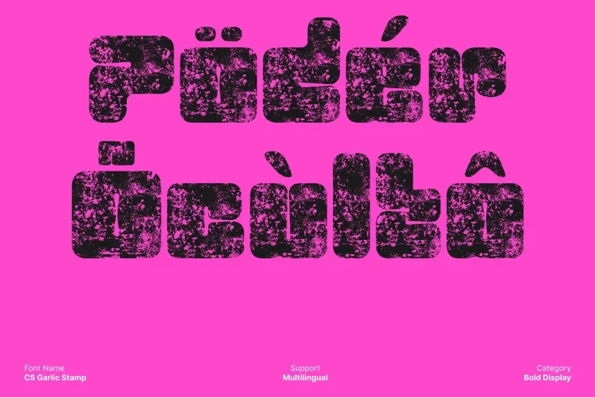 CS Garlic Stamp Font preview 5