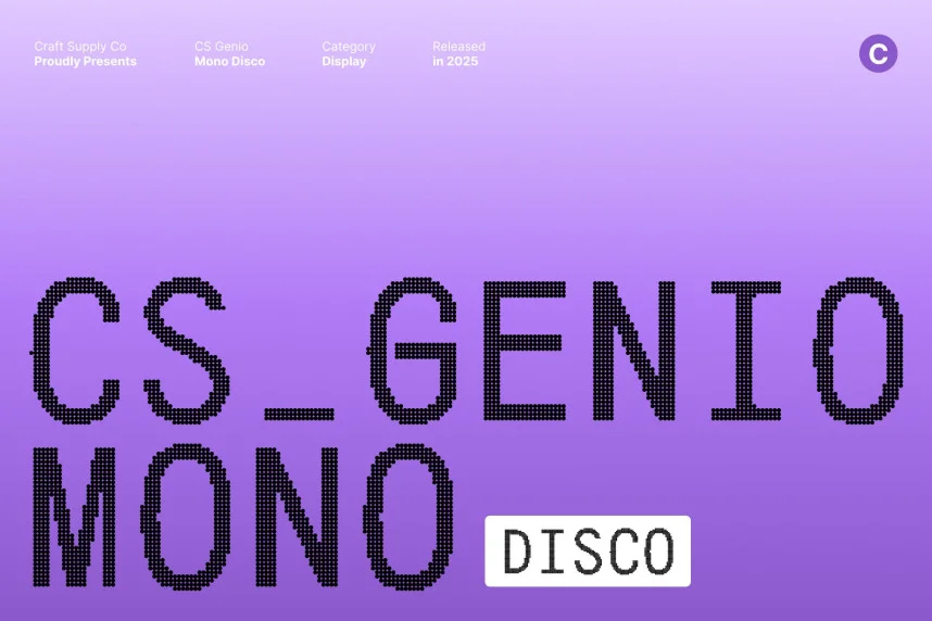 CS Genio Mono Disco Font