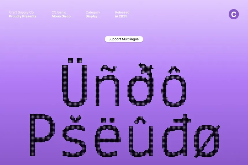 CS Genio Mono Disco Font preview 5