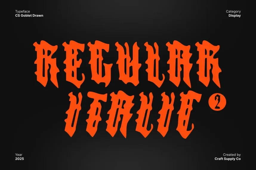 CS Goblet Drawn Font preview 4