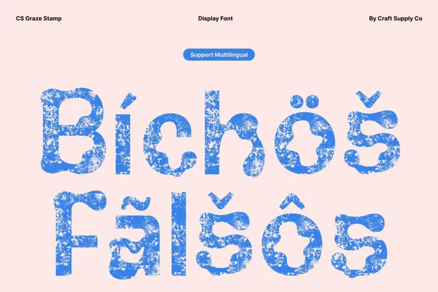 CS Graze Stamp Font preview 5