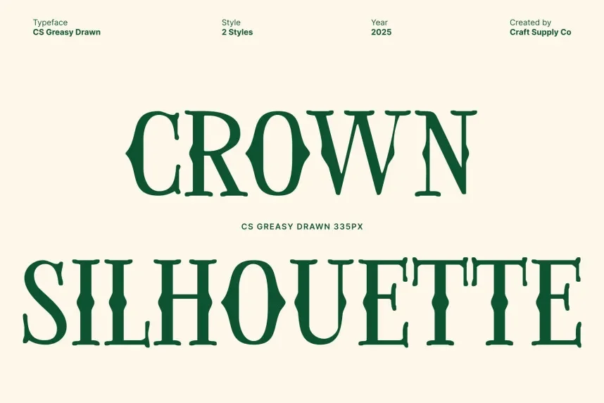 CS Greasy Drawn Font preview 3