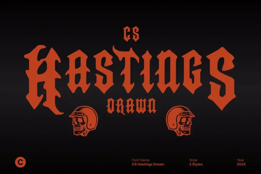 CS Hastings Drawn Font preview 2