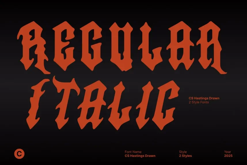 CS Hastings Drawn Font preview 3