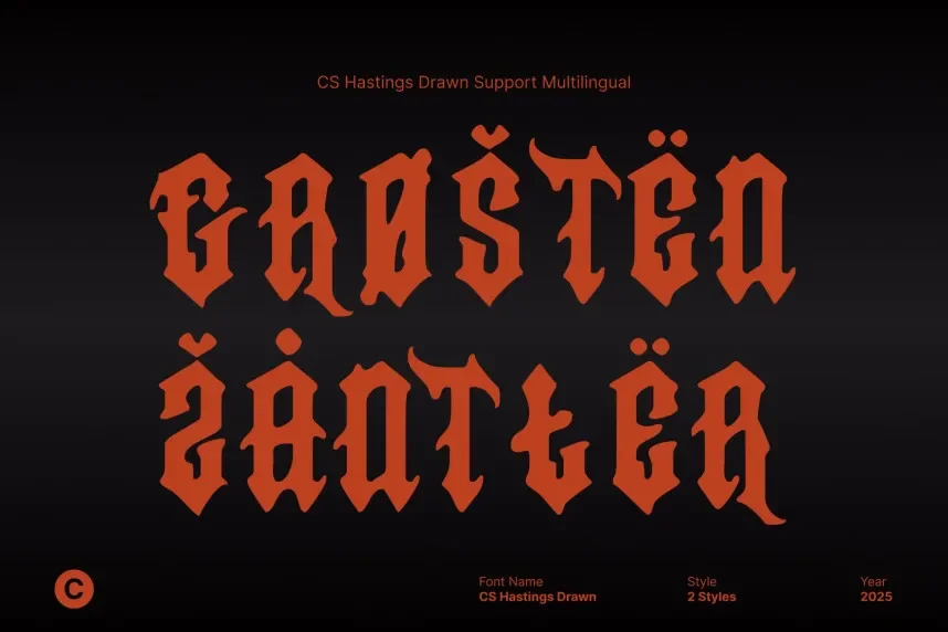 CS Hastings Drawn Font preview 5