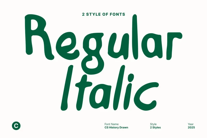 CS History Drawn Font preview 3