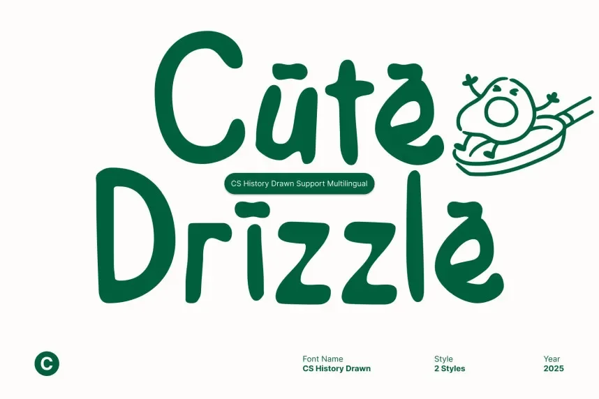 CS History Drawn Font preview 5