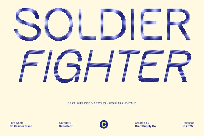 CS Kalimer Disco Font preview 3