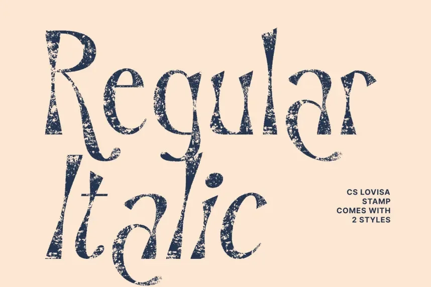 CS Lovisa Stamp Font preview 4