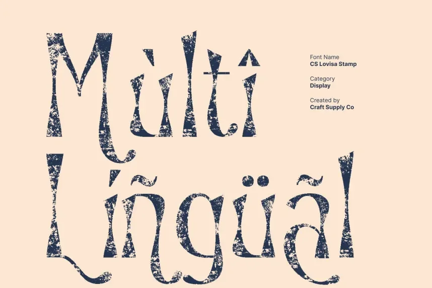 CS Lovisa Stamp Font preview 5