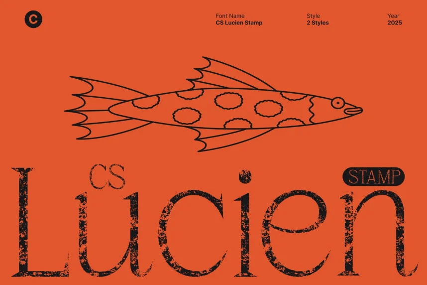 CS Lucien Stamp Font