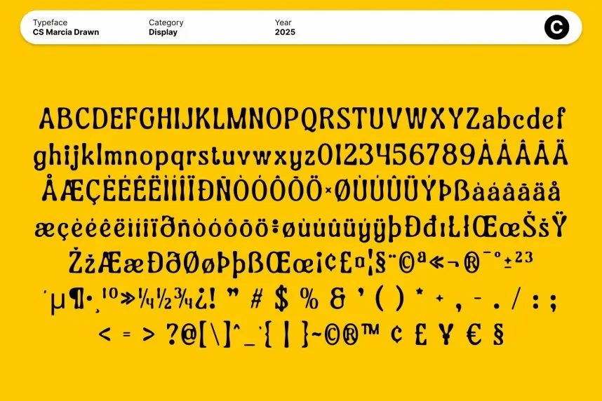 CS Marcia Drawn Font preview 6