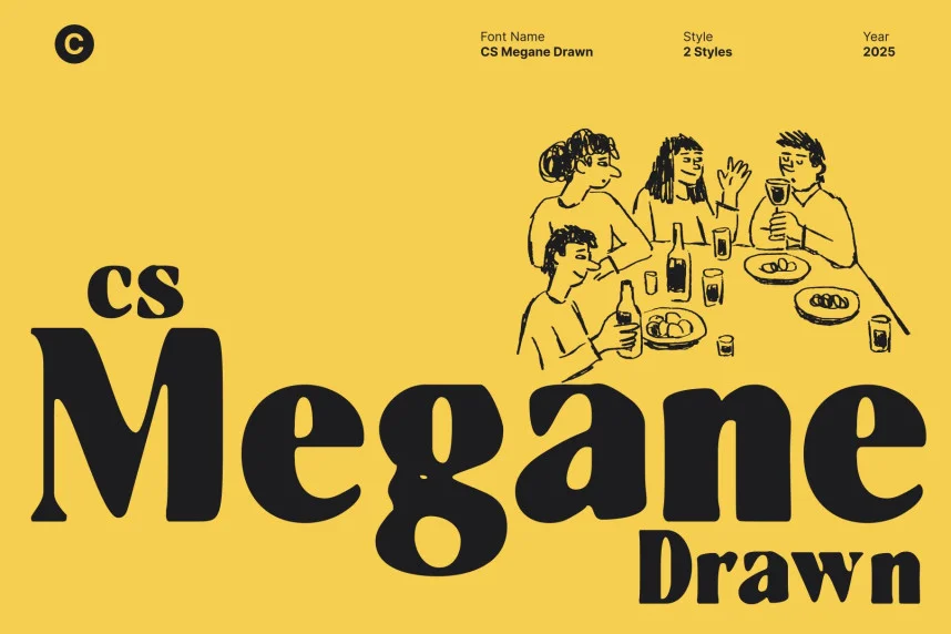 CS Megane Drawn Font