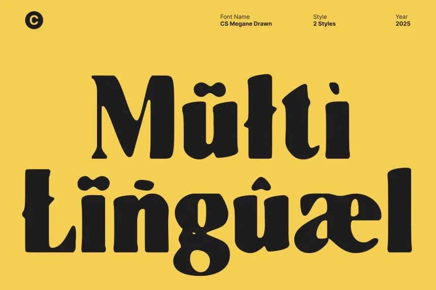 CS Megane Drawn Font preview 5