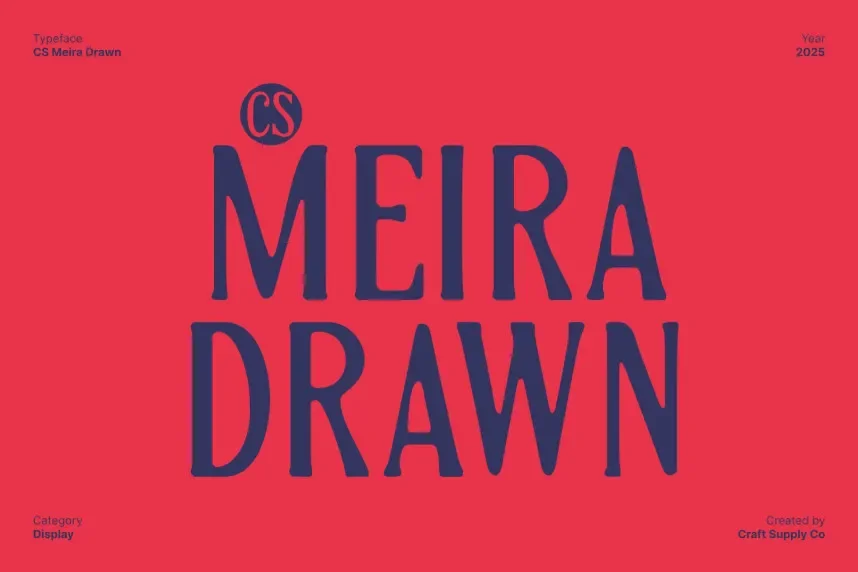 CS Meira Drawn Font preview 2