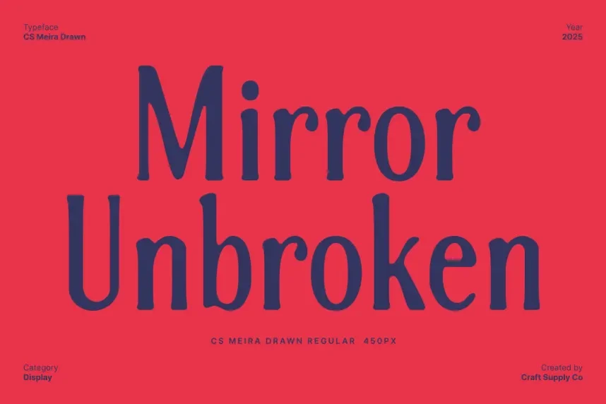 CS Meira Drawn Font preview 3