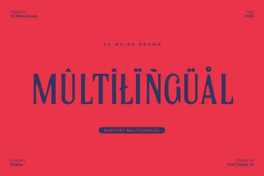 CS Meira Drawn Font preview 5