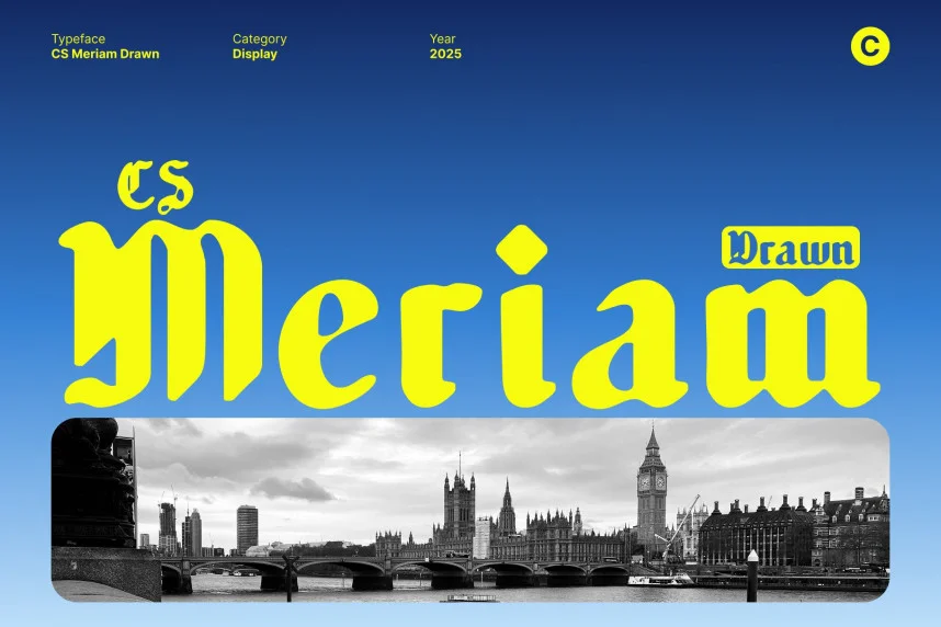 CS Meriam Drawn Font