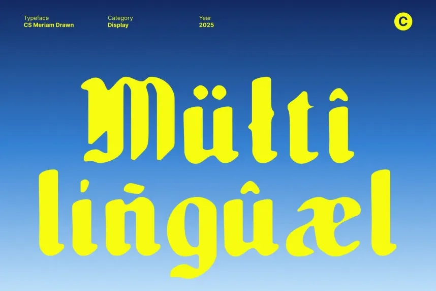 CS Meriam Drawn Font preview 5