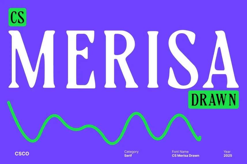 CS Merisa Drawn Font preview 2