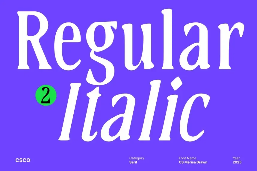 CS Merisa Drawn Font preview 4