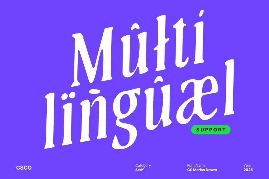 CS Merisa Drawn Font preview 5