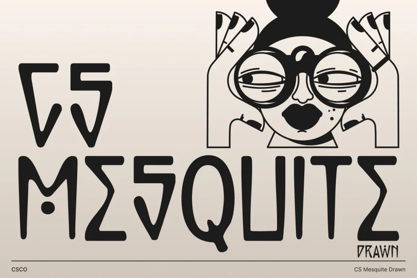 CS Mesquite Drawn Font