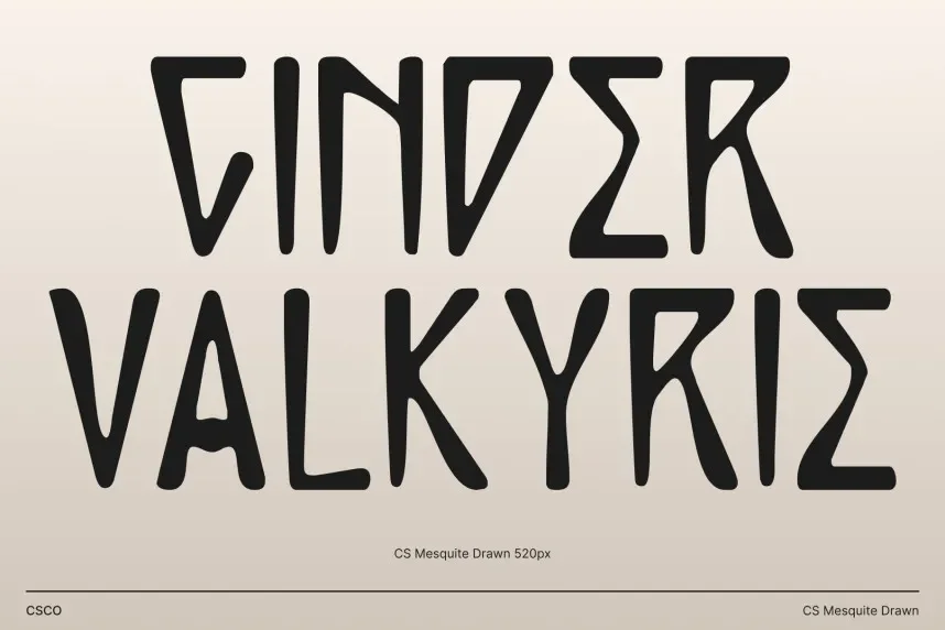 CS Mesquite Drawn Font preview 3