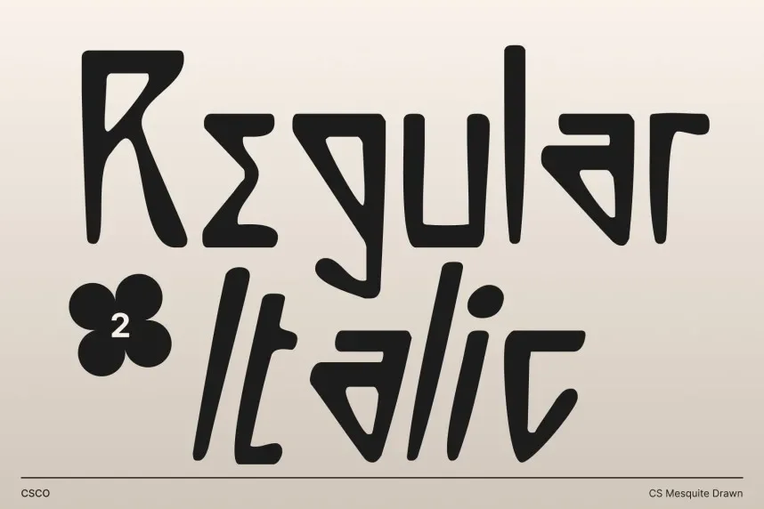 CS Mesquite Drawn Font preview 4