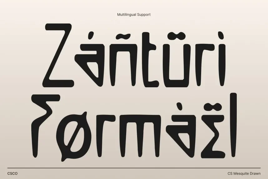 CS Mesquite Drawn Font preview 5