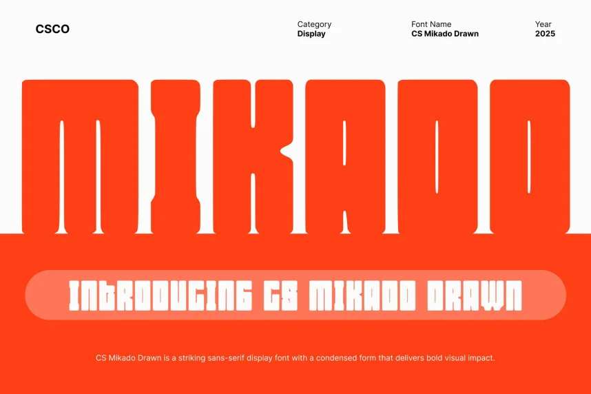 CS Mikado Drawn Font