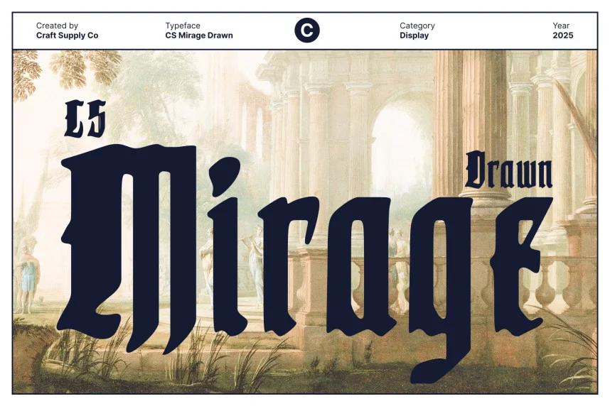 CS Mirage Drawn Font