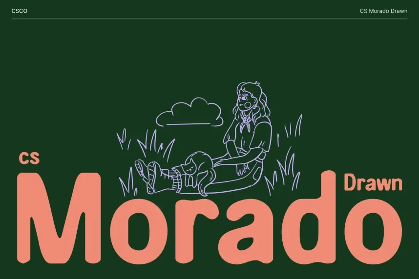 CS Morado Drawn Font preview 2