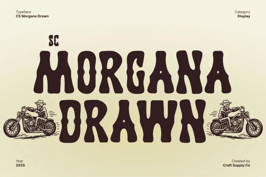 CS Morgana Drawn Font preview 2
