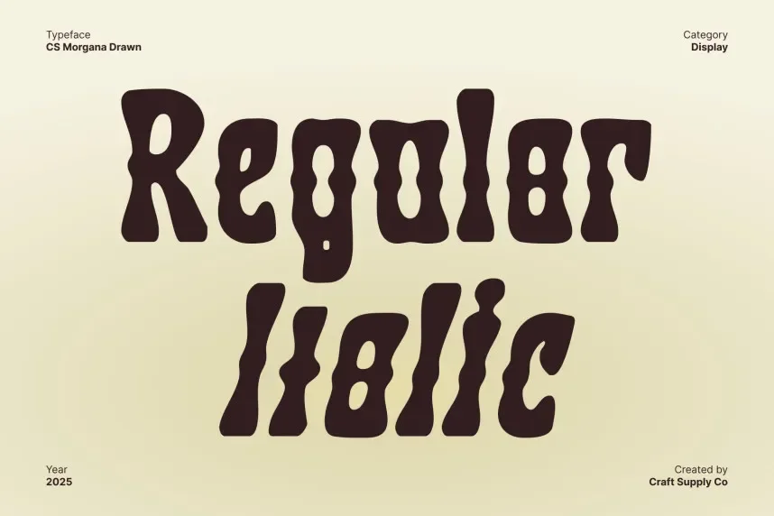 CS Morgana Drawn Font preview 4