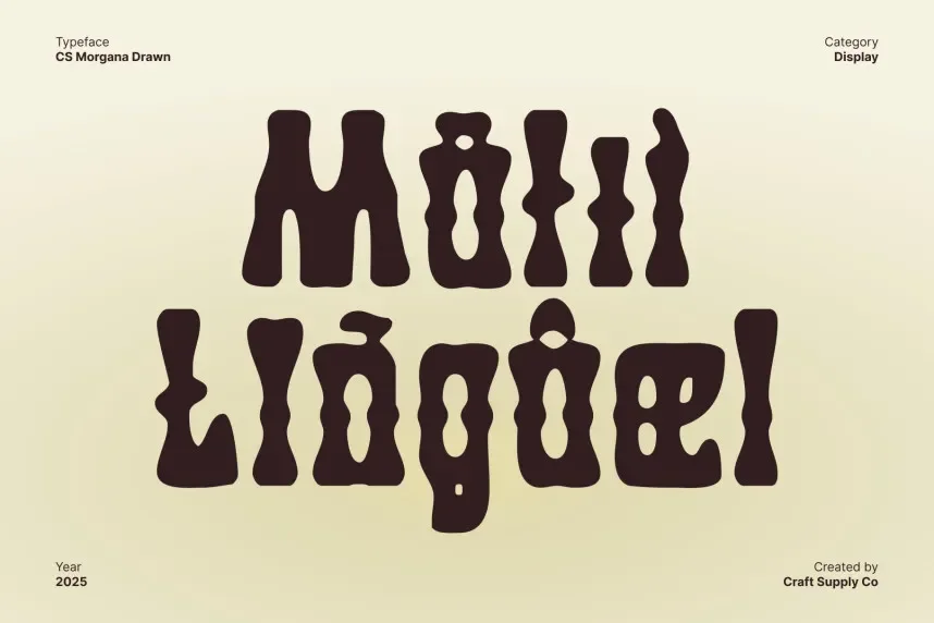 CS Morgana Drawn Font preview 5